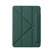 Uryport Apple Uyumlu iPad 2025 10.9 10.nesil A16 Edz Manyetik Standlı Tablet Kılıfı - Koyu Yeşil Diğer