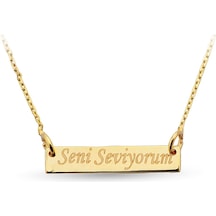 Seni Seviyorum Altın Kolye