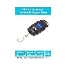 Seyahat Bavul Ağırlık Tartı Dijital Çok Amaçlı Taşınabilir Bagaj Tartısı Max 50 Kg