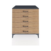 Kronos Şifonyer 5 Çekmeceli 88x59x96 Antrasit-çam Antrasit