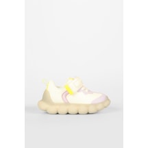 Vicco Bread Işıklı Unisex Okul Öncesi Bej Spor Ayakkabı Bej