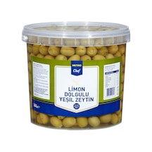 Metro Chef Limon Dolgulu Zeytin 2,5 Kg - 181-200 Dane/kg, 2xl Boy, Salamura 3'li Ekonomik Paket Tarı