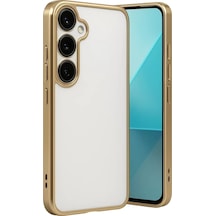 Newface Samsung Galaxy A24 4g Prime Kılıf Razer Lensli Silikon - Gold Altın