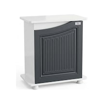 Kanki Pet West Seri West6035-ant1 Akvaryum Sehpası 60x35 Cm - Beyaz & Antrasit Gri Mdf