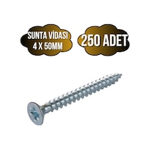 Sunta Vidası 4x50mm Çinko Ahşap Mdf Montaj Vidası 4x50mm 250 Adet 50 MM
