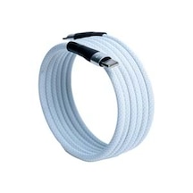 Bmuc-03 Beyaz Manyetik Usb A To C Kablo 2 M, Süper Hızlı Şarj