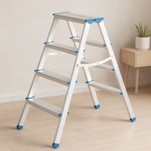 Alüminyum Çift Basamaklı Merdiven 92 Cm 4+4