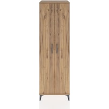 Hyperion Dolap 3 Raflı 2 Kapaklı Tek Askılı 60x44x195 Çam-çam Çam
