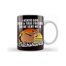 Retro True Friend Dachshund Dog Breed Puppy Pet Kupa Bardak Porselen Karışık
