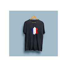 Bahriyeli Collection Oversize Fransa / France Tasarım Unisex T-shirt Siyah