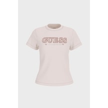 Guess Ketty Bisiklet Yaka Kısa Kollu Kadın Beyaz T-shirt V6rı10ı3z14-g012 Beyaz