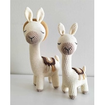 Şapkalı Lama Organik Oyuncak '28 Cm 1 Adet' Amigurumi