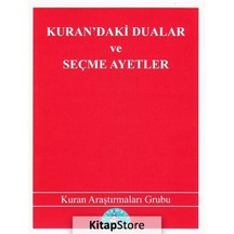 Kuran'Daki Dualar Ve Seçme Ayetler Cep Boy - Kuran Araştırma N11.1599