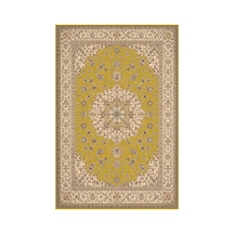 Kartela Halı Aro Halı Jüt Taban Dokuma Halı Hardal Sarısı - 60 X 90 Cm