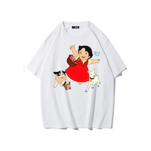 Brz Collectıon Brz Collection Unisex Oversize Heidi T-shirt Beyaz