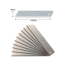 Zubizubi Maket Bıçağı Yedeği Ucu Kalın 18 Mm Bıçak 10 Adet