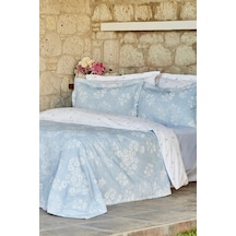 Karaca Home Charleen Çift Kişilik Yatak Örtüsü Mavi 200.22.14.0447