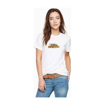Pubg Splash Logo Baskılı Beyaz Kadın Tshirt