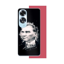 Oppo A60 Uyumlu Atatürk Portre Baskılı Silikon Kılıf Renkli