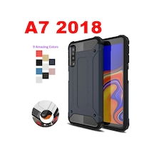 Samsung Uyumlu Galaxy A7 2018 Armor Hibrit Kaliteli Zırh Kılıf