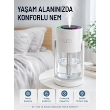 Modern Tasarımlı Led Işıklı Hava Nemlendirici 1 Adet