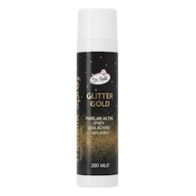 Glitter Sprey Altın Gold Boya 250 Ml Yenilebilir Simli Pasta Spreyi