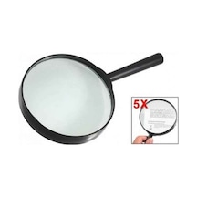 Nikula Plastik Siyah Yuvarlak Kolu 100mm Dia Büyüteç 5x Büyüteç