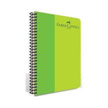 Faber Castell Pp Kpk Bicolor Spiralli Defter 120 Yp Kareli 5075 000134-yeşil