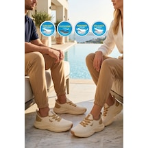 Walkway Flexnova G Bej Memory Foam Unisex Spor Ayakkabı