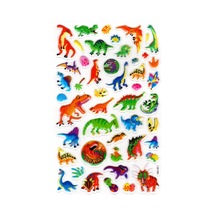Sticker Kabartmalı Stiker Defter, Planlayıcı Etiket Lxk-006 - 22x14 Cm - Renkli Vahşi Dinazorlar