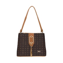 Bilik Deri Monogram Kahve/camel Kadın El Çantası Riv 232-mn 001