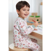 Bebegen Unisex Yeşil Biyeli Zürafa Desenli Uyku Tulumu Çok Renkli