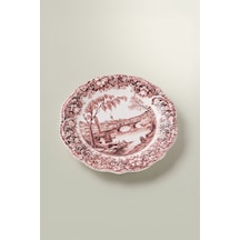 Emsan Floransa Pasta Tabağı 21 Cm Yeşil Bordo