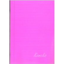 Komeks Dikişli Defter Pp Kapak Çizgili 60 Yp Pembe