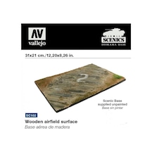 Vallejo Sc102 Ahşap Havaalanı Zemini 31x21 Cm., Manzara Serisi Model Aksesuarı