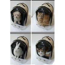 Küçük Köpek Ve Kedi Taşıma Astronot Tünellli Çanta Sırtta Ve Elde Taşımaya Uygun Çanta