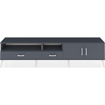 Arges Tv Ünitesi 3 Raflı 2 Çekmeceli 2 Kapaklı 220x30x51 Antrasit-antrasit Antrasıt/antrasıt - Antrasıt