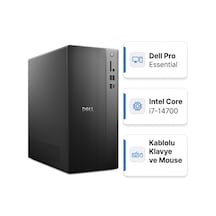 Dell Pro Essential BTO014 QVT1260 U 007 i7-14700 16 GB 512 GB SSD W11P Masaüstü Bilgisayar