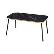 Orta Sehpa Siyah Metal Ayak Kr Altın Bendir