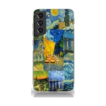 Samsung Galaxy Uyumlu S22 Silikon Desen067 Çok Renkli