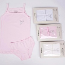 Katamino Tatlım Kız İp Askılı Atlet Slip Takım K128622 Karışık Renk Asorti