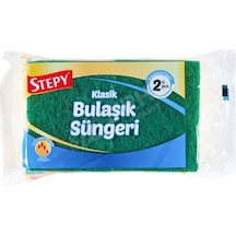 2 Adet Stepy Bulaşık Süngeri 2 Li Oluklu