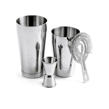Lichen 4 Parça Paslanmaz Çelik Mikser Seti, Bar Kokteyl