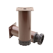Badem10 Mobilya Kanepe Baza Koltuk Metal Destek Ayağı Ayarlanabilir Kahverengi Ayak 12 Cm 6395751