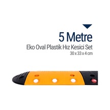 Eko Oval Plastik Hız Kesici Set. Yol Kasisi 5 M N11.91