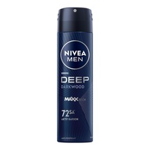 Nıvea Men Erkek Sprey Deodorant Deep Darkwood 150ml, 72 Saat Anti-perspirant Ter Ve Ter Kokusuna Karşı Koruma, Maskül