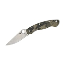 Spyderco Military Model Camo G-10 Plainedge Kamp Çakı Kamuflaj
