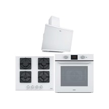 Franke Beyaz Ankastre Set FSL 86 H WH - FHNS 604 4G WH C - FPJ 615 V WH/SS