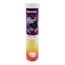 Apexis Sambucus Nigra Vitamin C & Zinc 1000 Mg 20 Efervesan Table