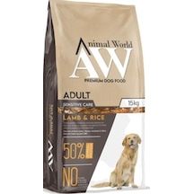 Animal World Kuzu Etli Yetişkin Orta Ve Büyük Irk Köpek Maması 15 Kg